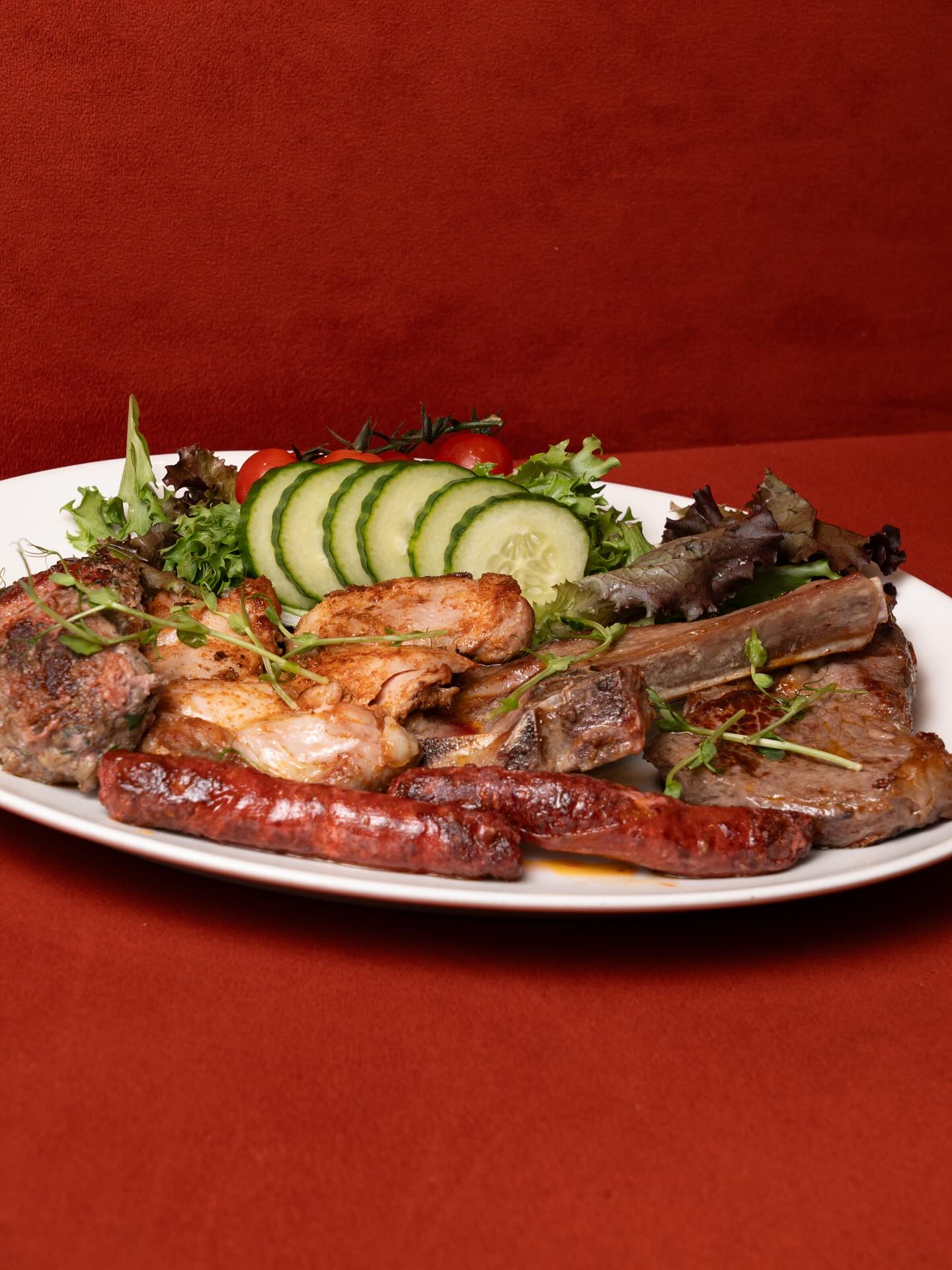 Assiette de grillades mixtes casher chez Gilda